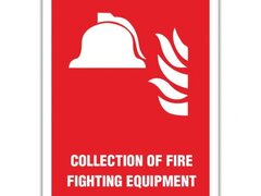 COLLECTION OF FIRE FIGHTING EQUIPMENT SIGN